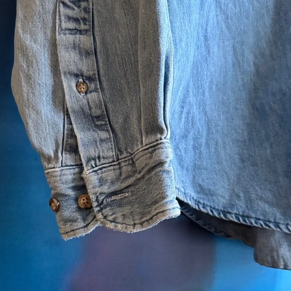 GAP Women's Vintage 100% Cotton Denim Jean Shirt Jacket - Picture 4 of 9